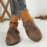 Breakj Slippers Female Lovers Cork Drag Wish Large Size Roman Shoes Casual Half Drag Lazy Shoes