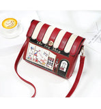 And Winter New Oblique Small Bag One-shoulder Women's Bag Personality Flower Bag Small Square Bag Hit Color