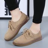 Breakj And Winter New Cowhite Flat And Korean Version With Casual Small Leather Shoes British Style Women's Shoes Flat Bullock Single