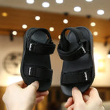 New Canvas Sandals Boys Girls Sandals Solid Color Soft Soled Anti-Slip Children Kids Shoes Summer Beach