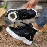 Breakj Shoes Children's Shoes 2025 New Winter Large-Size Casual Plus Velvet Winter Shoes Korean Version Of The Students' Women's Shoes High-Top