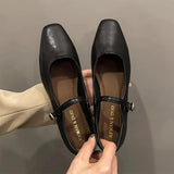 Jane Small Leather Shoes Spring 2024 New Temperament French Small Heel Shoes With Skirt Evening Wind Gentle Single