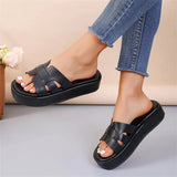 Breakj Thick Bottom Slippers 2025 Summer New Round Head Pine Pastry Bottom Casual Cold Slippers