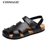 2023 New Unisex Buckle Cork Sandals Men Summer Beach Women Cut-outs Casual Sandalias