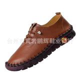 Breakj Single Shoes 2025 Autumn New Soft Back Hand Sewing Large-Size Casual Women's One-Legged Lazy
