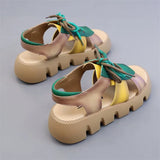 / Summer 2024 Fashion Sandal For Women's Casual Sandals Yellow