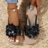 Autumn And Winter New Large-Size Ladies' Sandals Temu Simple Atmosphere Beach Sandals