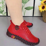 Sneakers Women Shoes Platform Loafers Lace Up Leather Flat Slip-On New Spring Casual Mom Shoe Mujer Zapatos Chaussure