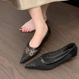 Breakj Summer New French Small Fragrant Low-Heeled High-Heeled High-Heeled Shoes Head Shallow One-Foot Single-Shoe