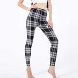 Polyester High Quality Stretchy Workout Leggings Women Printed Outwear Running Leggins Ankle Length