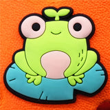 Shipping Funny Shoe Designer Charms Accessories PVC Arrogant Cute Frogs Croc Jibz Buckle Decorations fit Party Kids