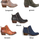 women's boots chaussure women autumn shoes woman zapatos mujer sapato girls ankle boots square chunky low heels