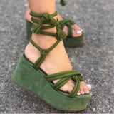 Breakj Women's Shoes 2025 Summer New Fish Mouth Strap Slopes Sandals Women's Large-Size Thick-Soled