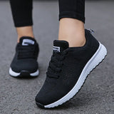 Women Casual Shoes Fashion Breathable Walking Mesh Flat Shoes Sneakers Women 2020 Gym Vulcanized Shoes White Female