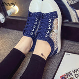 Women canvas shoes 2023 summer shoes woman sneakers flat Hollow breathable Shoes Women sneakers tenis