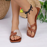 Breakj Summer Women's New Fashion Sandals Beach Wear Anti-Slip Flat Bottom Cool