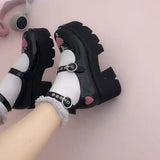 Design Buckle Decor Platform Mary Janes Pumps 2023 Spring Dropship Platform Sweet Comfy Woman Shoes