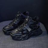 Winter Sneakers 2024 New In Plus Velvet Keep Warm Platform Sports Shoes Women Comfort Snow Boots Female Chunky