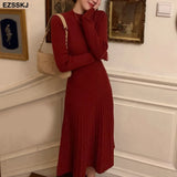 autumn winter bodycon O-neck basic slim A-LINE thick long dress women's dress female basic maix robe dresselegant