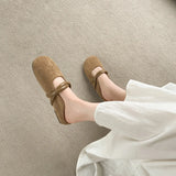 Breakj Bottom Bag Head Half Slippers Women Wear 2025 New Spring Flat Bottom Lazy One Foot Half To Birken