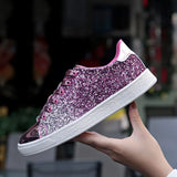 Women Vulcanize Shoes Sneakers Bling Shoes Girl Glitter Casual Female Breathable Lace Up Outdoor Sport Shoes Zapatos De