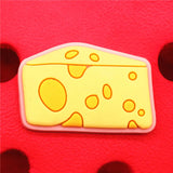 1pcs Wine Bottle Shoe Charms Cheese Chili Sauce Shoes Accessories Decoration Fit Croc Jibz Party Kids Gifts