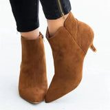 Breakj And Winter New Large-Size Short Boots Fashion Round Head Chelsea Type With Pointed Martin Boots