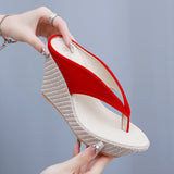 Breakj Cm Bohemian Beach Sandals Thick Soles Heel Clipper Waterproof Table Word Toe