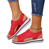 Fashionable Large-Size Flat-Soled Women's Sandals In