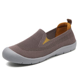 Breakj Walking Shoes Women's New Summer Summer New Flat Single Shoes Casual One-Legged Net Surface Breathable Soft Soles Of Mom