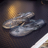 flop Women Slippers Jelly Shoes Candy Colors Transparent Slides Women's Fashion Casual Slip On Flat Beach Female Shoes