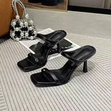 Breakj Summer Net Red New Sexy High-Heeled Sandals Women Wear Side-Outfash Fashion With Fine And Cool
