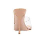PVC Lady Ultra-High Heels Sandals Slippers Muller Shoes Chengdu Fashion Women's