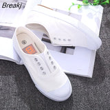 Shoes Summer New Fashion Women's Canvas Shoes Casual Flats Solid Color Classic Breathable Female Simple Shoes