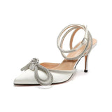 PU Sandals Women Pointed Clear Crystal Cup High Heel Stilettos Sexy Pumps Summer Shoes Peep Toe Women Pumps Size
