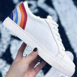 Lace Up PU Leather Flats Shoes Ladies Platform Fashion Vulcanized Shoes Female Crocodile Pattern Casual Footwear