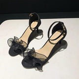 Breakj Head Half Drag Woman With Rough Heel Square Head Metal Buckle Slippers 2025 Summer New Korean Version Of Semi-Storage Sandals Women's