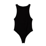 Women Bodycon Slim Elastic Bodysuit 2020 Fashion Elegant Ladies Casual Club Party Sleeveless Bodysuits Femme