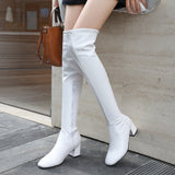 Breakj Boots With Simple Large Size Over The Knee Boots Autumn And Winter Women's Shoes