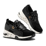 Women Sneakers New Fashion Leopard Print Women's Sports Shoes Outdoor Joggers Shoes for Women Lace-Up Thick Bottom