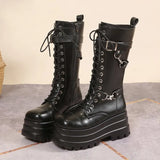 Breakj Rivet Dark Locomotive Boots 2025 New Punk Wind Martin Boots Large Size Women's