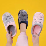 Children's Shoes Cute Family Slippers Mon And Child Shoes For Autumn Winter Home Cotton Shoes Women's Slippers