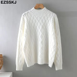 Winter basic oversize thick Sweater pullovers Women 2021 LOOSE needle twist sweater pullovers female Long