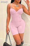 Sexy Bodycon Thin Jumpsuits Women Sleeveless Solid Romper Casual Sport One Piece Playsuits Summer Slim Clothing