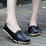 Shoes Casual PU Leather Flat Shoes For Women Round Toe Non Slip Nurse Chef Shoes Women Flats Fashion Chaussure