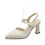 Breakj Summer New Head Head With Mother Sandals Soft Leather High Heels