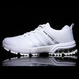 New Men Shoes Casual White Sneakers Air Mesh Summer Breathable Hard-Wearing Slip-On Athletic Tenis Shoes for Men Big