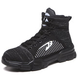 New Work Safety Shoes Men Ankle Boots Steel Toe Shoe Man Anti-Smashing Working Shoes Mens Casual Sneakers Lightweight