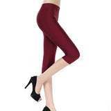Summer Fluorescent Shiny Leggings Women Spandex Shinny Pant Elasticity Casual Trousers High Waist