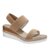 Breakj Size Wedge Sandals Women Summer 2024 New Fish Mouth Elastic Set Foot Platform